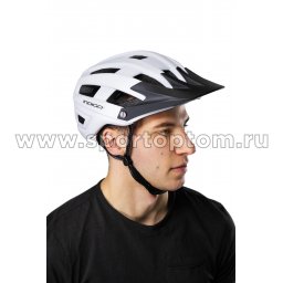 шлем велосипедный IN371 бело-черный 6