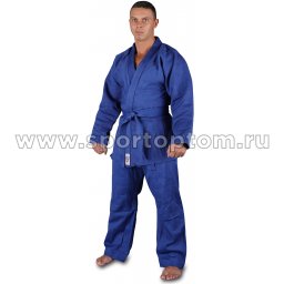 Кимоно дзюдо хлопок куртка 600-650г/м2,брюки 280-320г/м2  RA-002 Синий