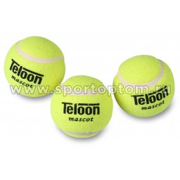 Мяч для большого тенниса TELOON (3 шт в тубе) тренировочный Стандарт 801Т Р3 (1)