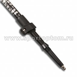 Палки для скандинавской ходьбы телескопические INDIGO SL-602 Черный пробковые ручки (3)