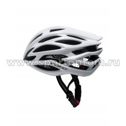 Шлем велосипедный взрослый INDIGO 26 вентиляционных отверстий IN370 55-61см Белый  