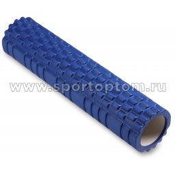 Ролик массажный для йоги INDIGO PVC (Валик для спины) IN187 61*14 см Синий 