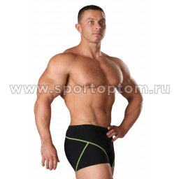 Плавки-шорты мужские SHEPA 051 Черно-зеленый (3) - копия