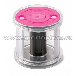 Катушка для лент художественной гимнастики INDIGO IN226 8см*8,5см Черно-розовый