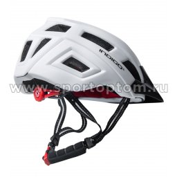 шлем велосипедный IN371 бело-черный 2
