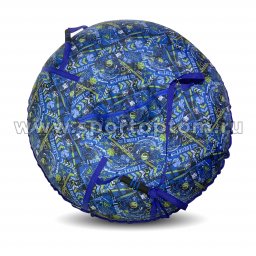 Санки Ватрушка Дельта (низ- армированный тент 600, верх- ПВХ) SM-409 75 см Голубой